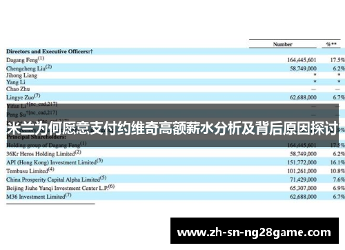 米兰为何愿意支付约维奇高额薪水分析及背后原因探讨